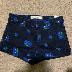 Flora blue shorts